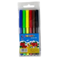 Фломастери 6 кольорів 858-6 Панда змиваємі