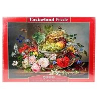 Пазли класичні 2000 елементів Casrtorland Натюрморт з квітами
