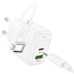 Зарядний пристрій з кабелем Type-C+USB/Type-C 1 м HOCO CS55A Surplus 30 W 5 V 3 А білий