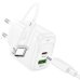 Зарядний пристрій з кабелем Type-C+USB/Type-C 1 м HOCO CS55A Surplus 30 W 5 V 3 А білий
