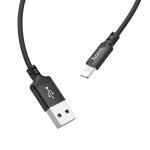 Кабель USB/Apple Lightning 1 м Hoco X14 2.4 А чорний