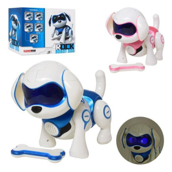 Собака 961 (12шт) робот, акум, 23см new