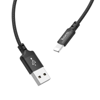 Кабель USB/Apple Lightning 1 м Hoco X14 2.4 А чорний