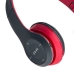 Навушники бездротові накладні MDR P47 MP3 Bluetooth чорний з червоним