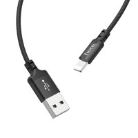 Кабель USB/Apple Lightning 1 м Hoco X14 2.4 А чорний
