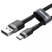 Кабель USB/Type-C 3 м Baseus Cafule 2 A Вт чорний Кабель USB/Type-C 3 м Baseus Cafule 2 A Вт чорний
