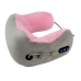 Масажер подушка U-shaped Massage Pillow роликовий сірий з рожевим