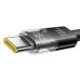 Кабель USB/Type-C 1 м Baseus Display 2 з дисплеєм 100 Вт чорний Кабель USB/Type-C 1 м Baseus Display 2 з дисплеєм 100 Вт чорний