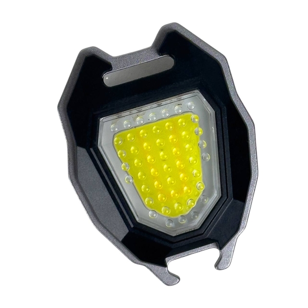 Ліхтар-брелок акумуляторний з запальничкою та свистком чорний