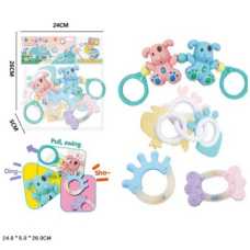 Брязкальце на коляску арт. YQ168 (192шт/2) набір +брязк.в ручку, пакет. 24*5*26см new