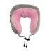 Масажер подушка U-shaped Massage Pillow роликовий сірий з рожевим