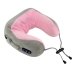 Масажер подушка U-shaped Massage Pillow роликовий сірий з рожевим