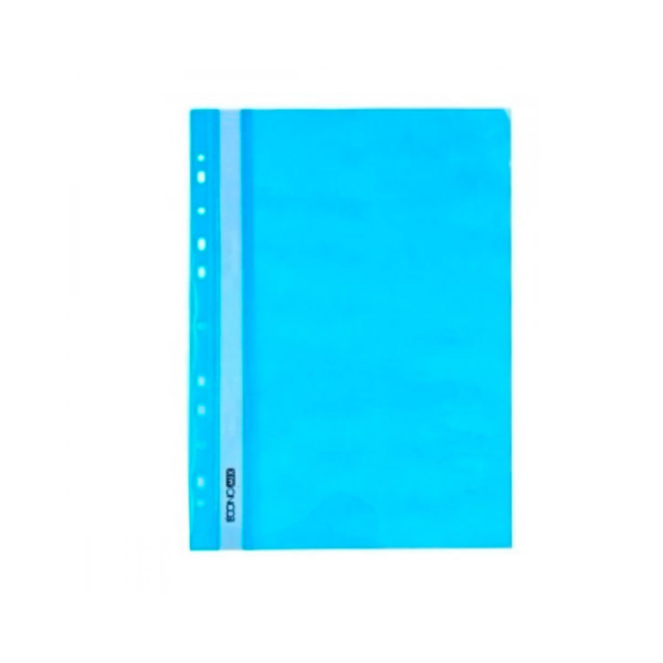 / Швидкозшивач пластиковий А4 "Economix" E31510-11 глянець блакитний з перфорацією new