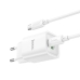 Зарядний пристрій з кабелем USB+Type-C/Type-C 1 м HOCO C149A Charm 30 W 12 V 2.5 А білий