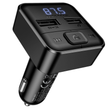 АЗП з FM-модулятором BOROFONE BC63 Selecto car BT FM transmitter Black new