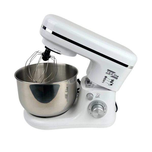 Міксер-тістоміс стаціонарний з чашею Zepline ZP-9832 планетарне обертання 3500 Вт 10 швидкостей білий