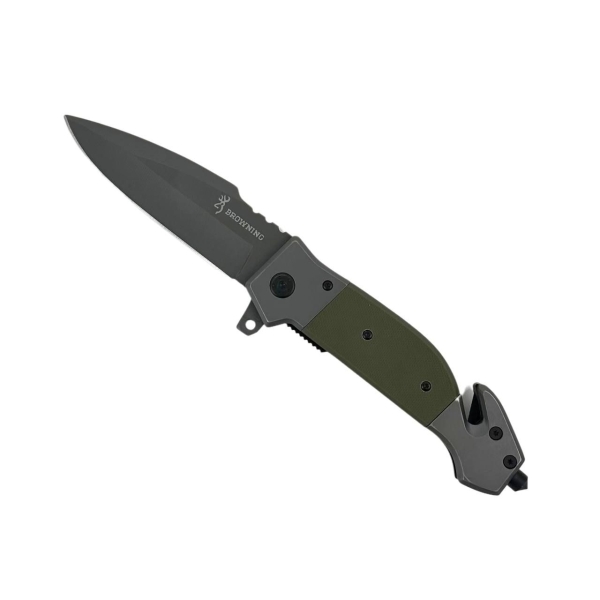 Ніж туристичний складаний Browning 365 23 см хакі