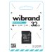Карта пам'яті 32 GB Wibrand МicroSDНC Сlass 10 з адаптером чорний Карта пам'яті 32 GB Wibrand МicroSDНC Сlass 10 з адаптером чорний