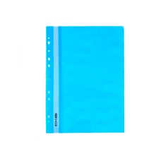 / Швидкозшивач пластиковий А4 "Economix" E31510-11 глянець блакитний з перфорацією new