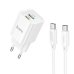 Зарядний пристрій з кабелем USB+Type-C/Type-C 1 м HOCO C149A Charm 30 W 12 V 2.5 А білий Зарядний пристрій з кабелем USB+Type-C/Type-C 1 м HOCO C149A Charm 30 W 12 V 2.5 А білий