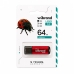 Флеш пам'ять USB 64 GB Wibrand Ladybug USB 3.2 Gen1 червоний Флеш пам'ять USB 64 GB Wibrand Ladybug USB 3.2 Gen1 червоний