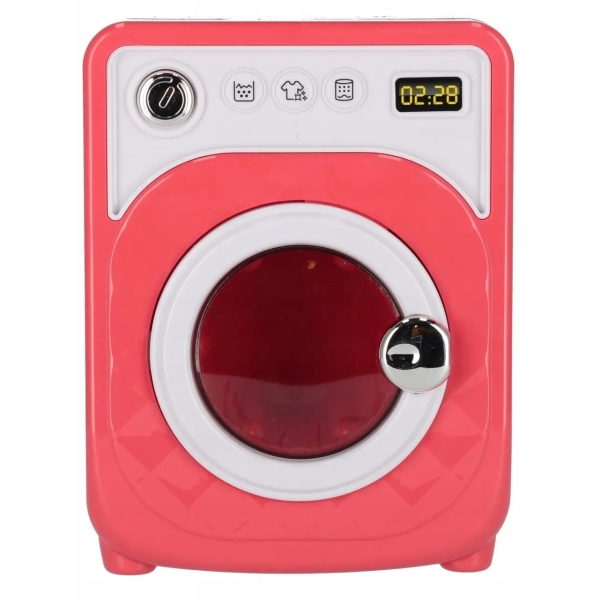 Іграшкова Пральна машина 6852A зі звуковими та світловими ефектами рожевий