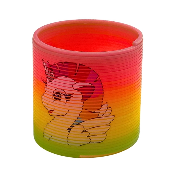 Іграшка антистрес пружинка-веселка 6 см B60-DJTR-DJT2R Єдиноріг різнобарвний