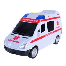 Іграшкова швидка допомога Автопром 7994 світлові та звукові ефекти пластик 18 см білий