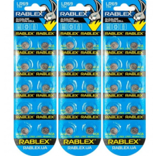 Батарейка RABLEX "таблетка" 1.5V AG6 (LR69) new