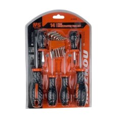 Набір викруток 14в1 Screw Driver чорний з червоним