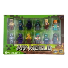 Ігровий набір 12в1 Minecraft My World 2614-1 з аксесуарами