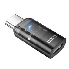 Перехідник HOCO UA36D C male to iP female transparent adapter new