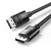 Відеокабель DP/DP 1.5 м Ugreen UGR-80391 чорний Відеокабель DP/DP 1.5 м Ugreen UGR-80391 чорний