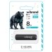 Флеш пам'ять USB 8 GВ Wibrand Grizzly USB 2.0 чорний