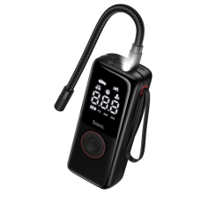 Автомобільний насос HOCO ZP18 Enlighten portable smart air pump Black new