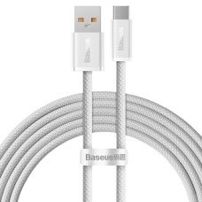 Кабель USB/Type-C 2 м Baseus Dynamic 100 Вт білий