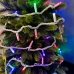 Світлодіодна гірлянда-нитка вулична білий дріт 100 LED Magic Lights ліхтарики 9 м мульти