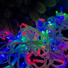 Світлодіодна гірлянда-нитка вулична білий дріт 100 LED Magic Lights ліхтарики 9 м мульти