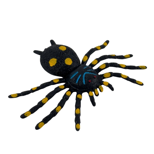 Іграшка антистрес тягучка 20 х 14 см Павук 5050-29 чорний з жовтим