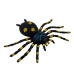 Іграшка антистрес тягучка 20 х 14 см Павук 5050-29 чорний з жовтим