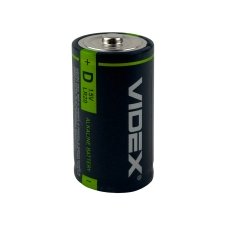 Батарейка циліндрична (бочонок) D Videx SHRINK LR2O лужна