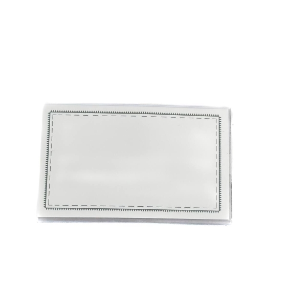 Бейдж горизонтальний Economix E41401 з кліпом та шпилькою 55 х 90 мм прозорий