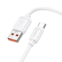 Кабель USB/Type-C 1 м Hoco X115 Surpass 100 Вт 5 А білий