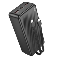 Універсальна мобільна батарея 30000 mAh BOROFONE BJ57B Graceful 22.5 W повербанк чорний