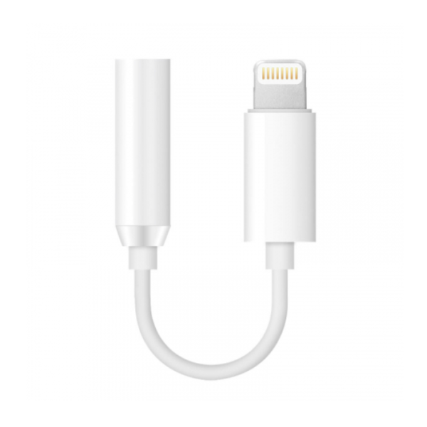 Аудіо адаптер AUX(3,5) - Lightning J-002 (Bluetooth) White new