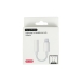 Перехiдник Apple Lightning M/3.5 мм AUX F 4 см J-002 білий