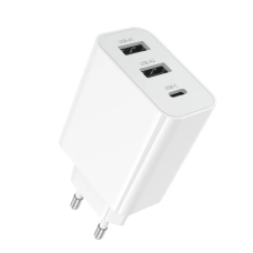 Мережевий зарядний пристрій BOROFONE BA105A Stellar three-port charger White new