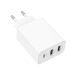 Зарядний блок живлення 2xUSB+Type-C BOROFONE BA105A Stellar 15 W 5 V 3 A білий