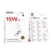 Зарядний блок живлення 2xUSB+Type-C BOROFONE BA105A Stellar 15 W 5 V 3 A білий