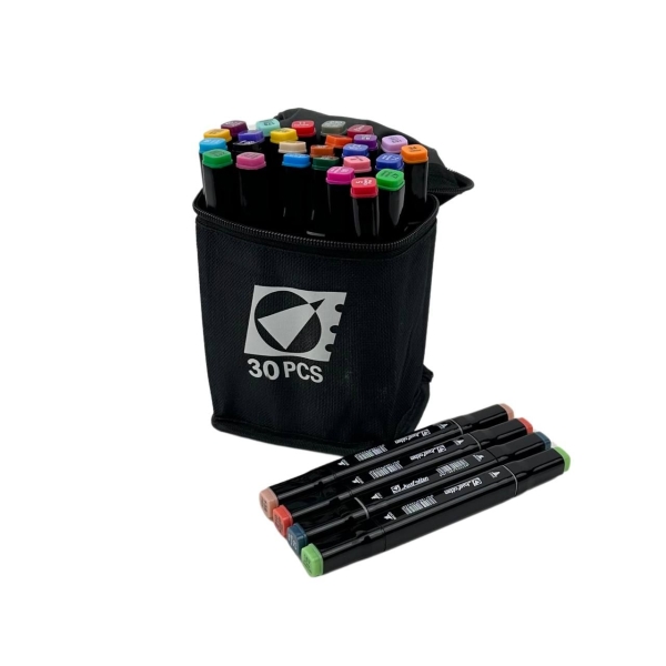 Набір скетч-маркерів 30 шт Touch Young двосторонні 1-7 мм